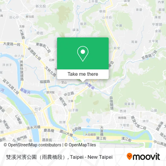 雙溪河濱公園（雨農橋段）地圖