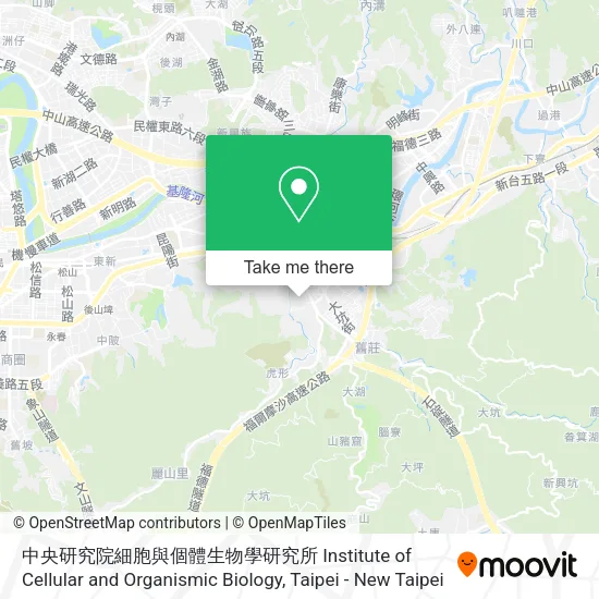 中央研究院細胞與個體生物學研究所 Institute of Cellular and Organismic Biology地圖