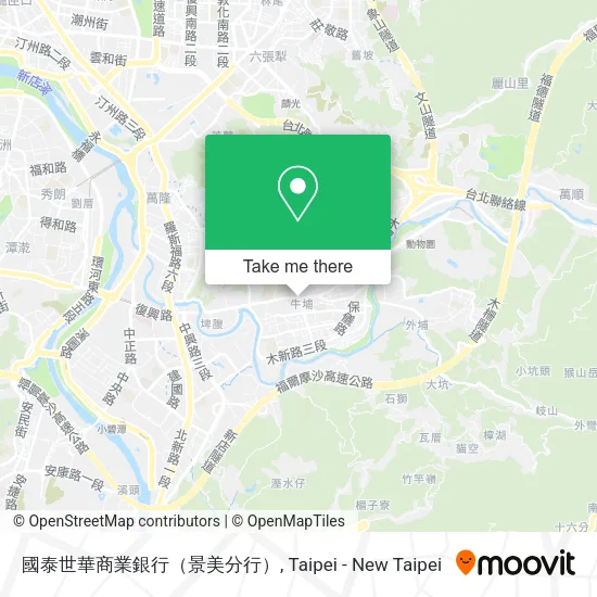 國泰世華商業銀行（景美分行）地圖