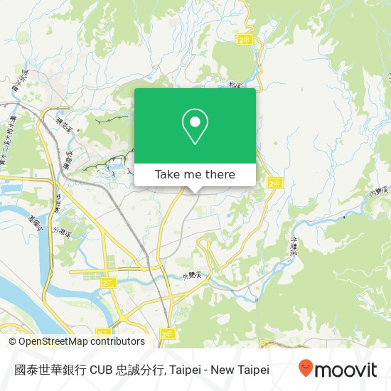 國泰世華銀行 CUB 忠誠分行 map