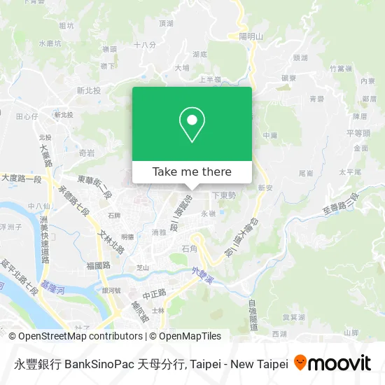 永豐銀行 BankSinoPac 天母分行 map
