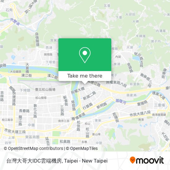 台灣大哥大IDC雲端機房 map