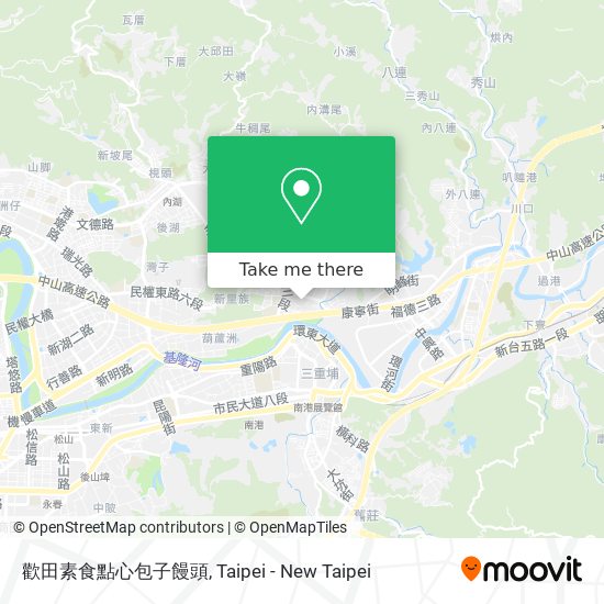 歡田素食點心包子饅頭 map
