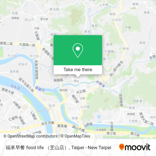 福來早餐 food life （芝山店） map