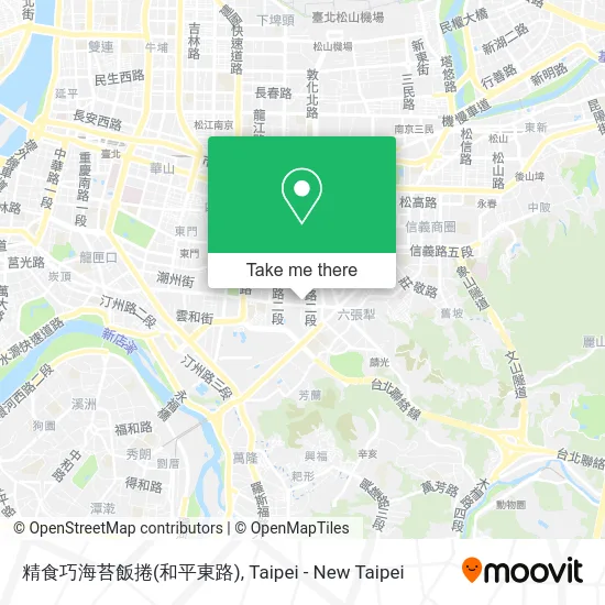 精食巧海苔飯捲(和平東路) map