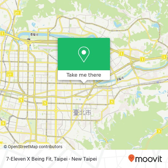 7-Eleven X Being Fit map