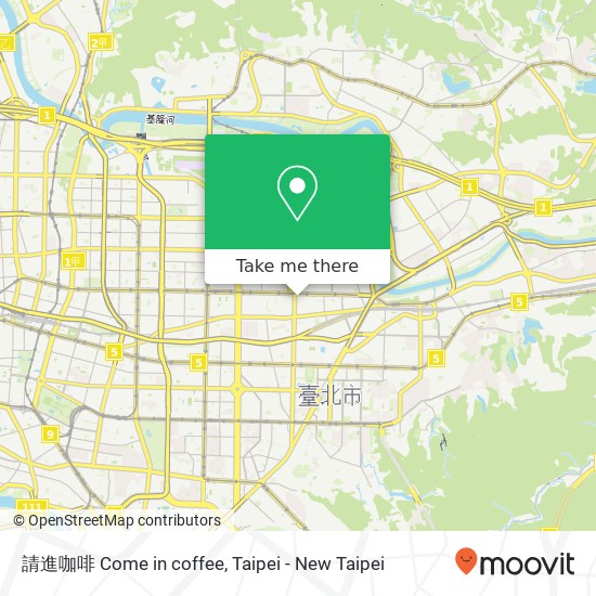 請進咖啡 Come in coffee map