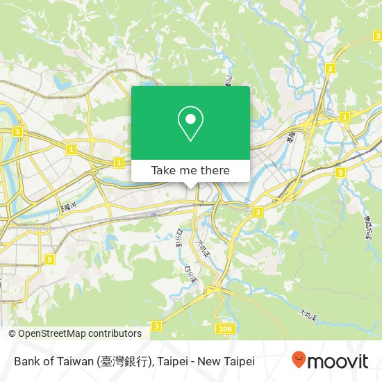 Bank of Taiwan (臺灣銀行) map