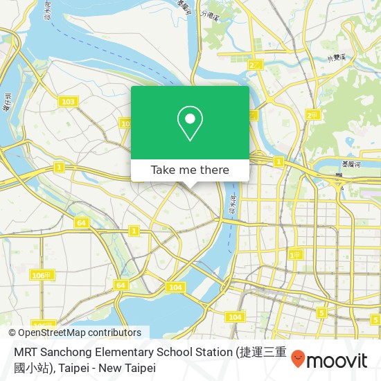 MRT Sanchong Elementary School Station (捷運三重國小站)地圖