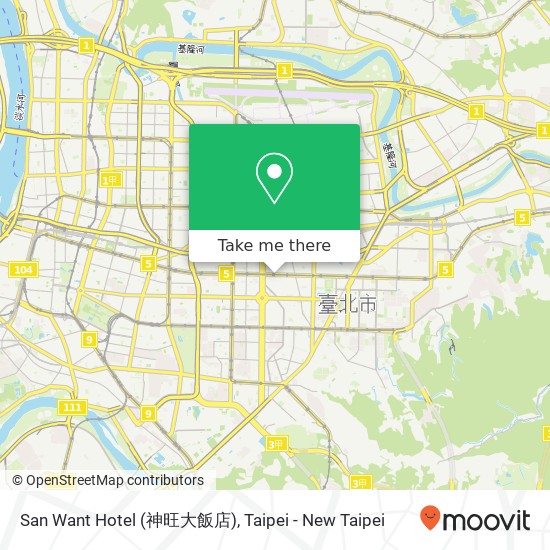 San Want Hotel (神旺大飯店) map