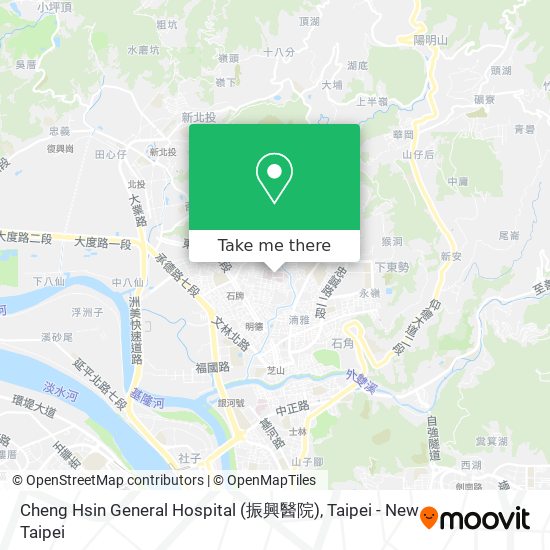 Cheng Hsin General Hospital (振興醫院)地圖