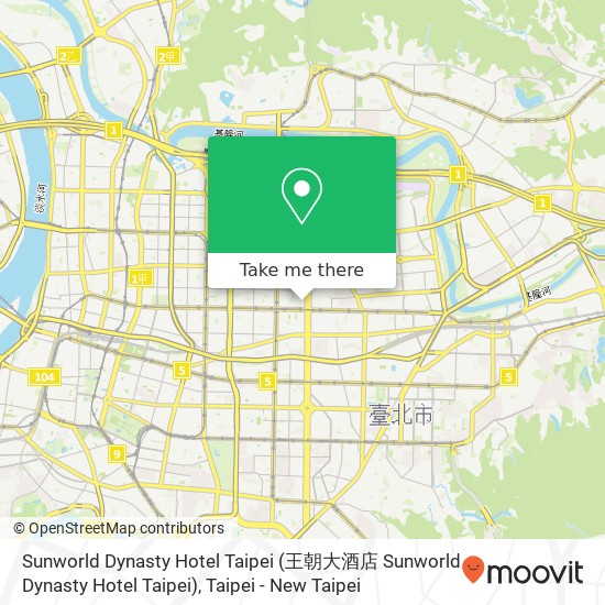 Sunworld Dynasty Hotel Taipei map
