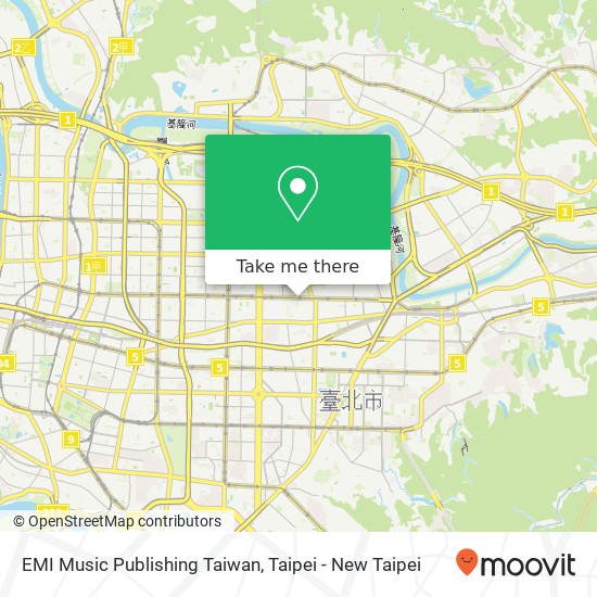 EMI Music Publishing Taiwan地圖