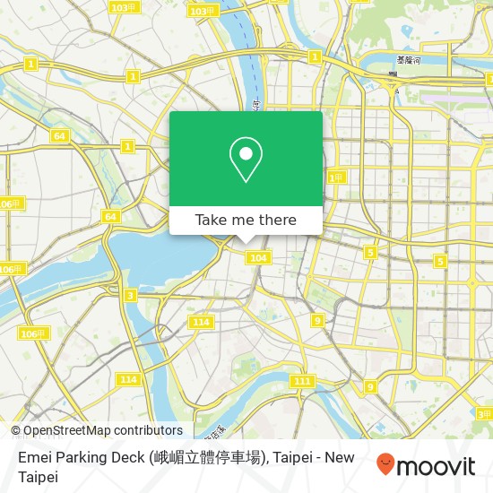 Emei Parking Deck (峨嵋立體停車場) map