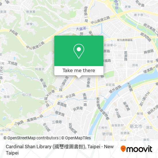 Cardinal Shan Library (國璽樓圖書館)地圖