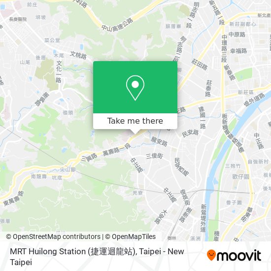 MRT Huilong Station (捷運迴龍站) map