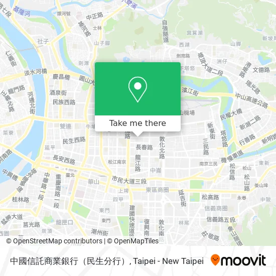 中國信託商業銀行（民生分行） map