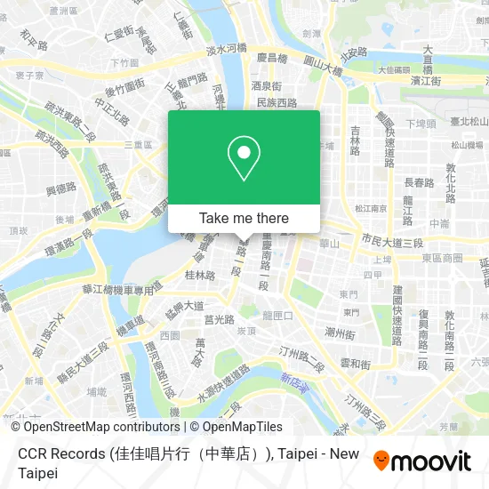 CCR Records (佳佳唱片行（中華店）)地圖
