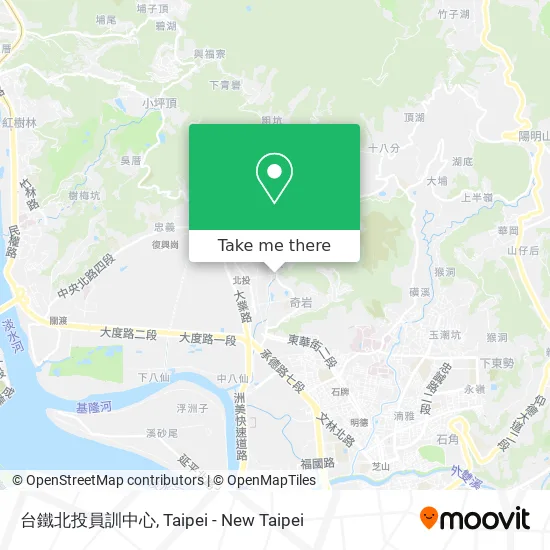 台鐵北投員訓中心 map