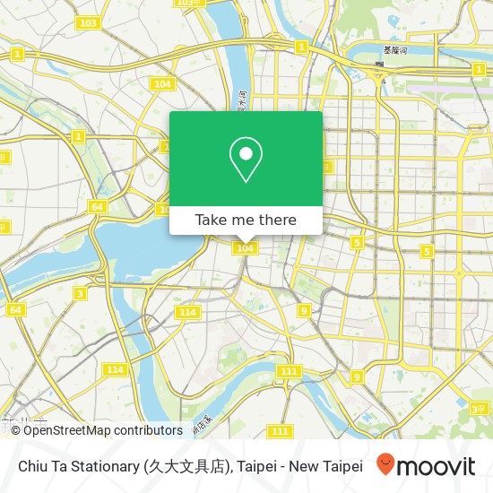 Chiu Ta Stationary (久大文具店) map