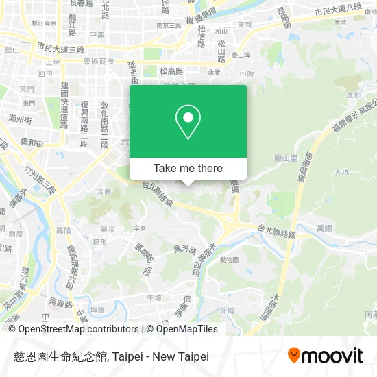 慈恩園生命紀念館地圖
