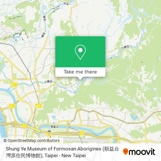 Shung Ye Museum of Formosan Aborigines (順益台灣原住民愽物館) map