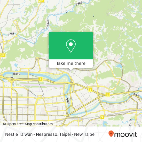 Nestle Taiwan - Nespresso map