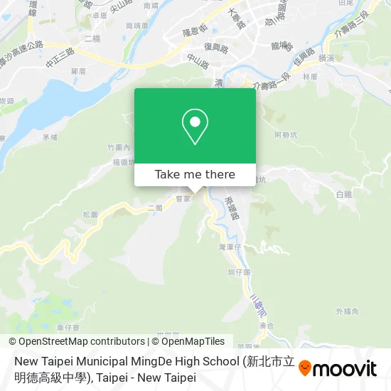 New Taipei Municipal MingDe High School (新北市立明德高級中學) map