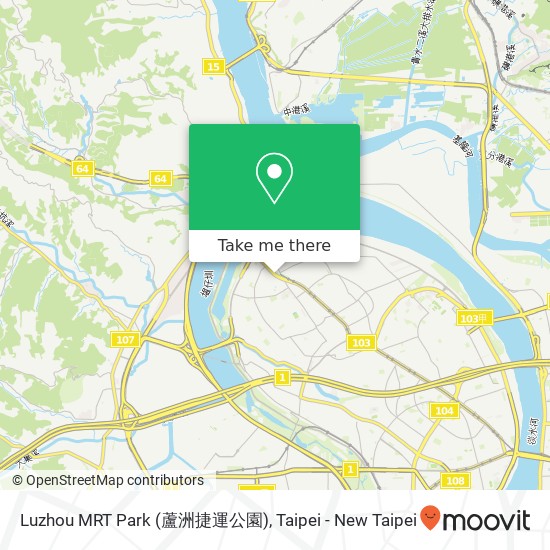 Luzhou MRT Park (蘆洲捷運公園) map