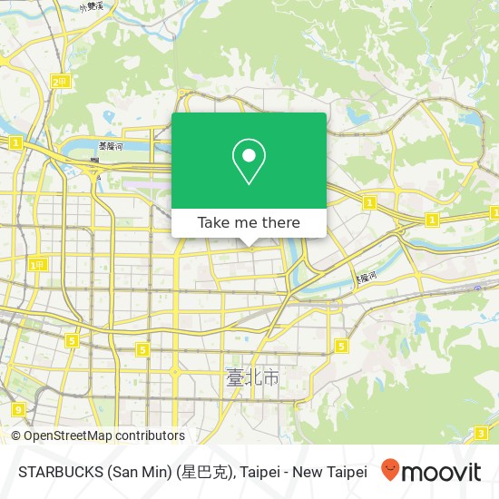 STARBUCKS (San Min) (星巴克) map