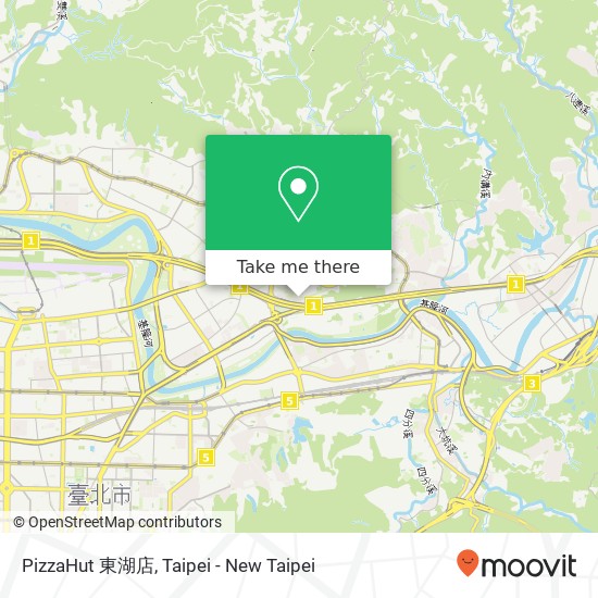 PizzaHut 東湖店 map