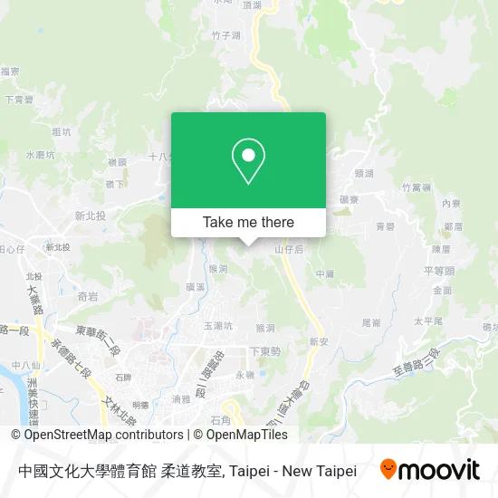 中國文化大學體育館 柔道教室 map