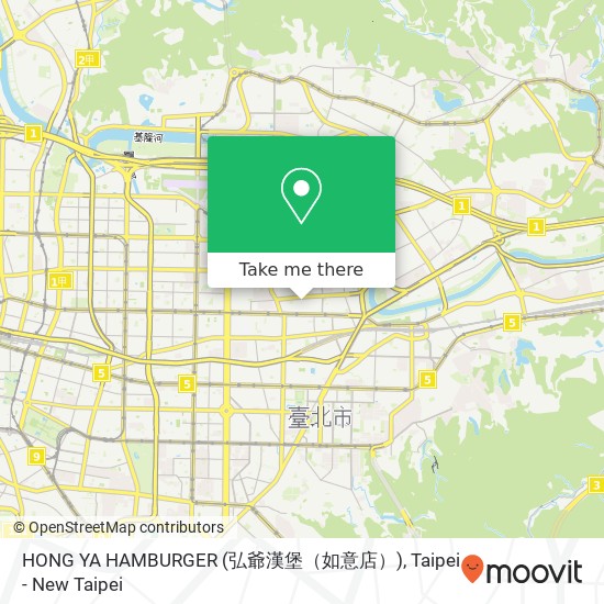 HONG YA HAMBURGER (弘爺漢堡（如意店）) map