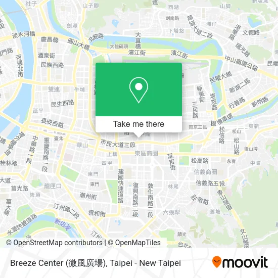 Breeze Center (微風廣場)地圖