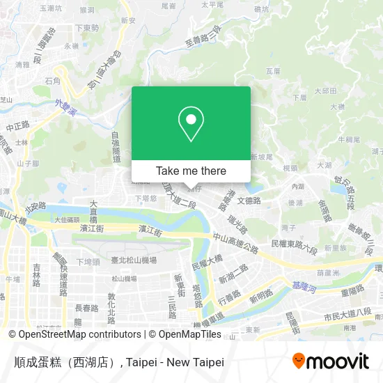 順成蛋糕（西湖店）地圖