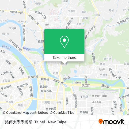 銘傳大學學餐部地圖
