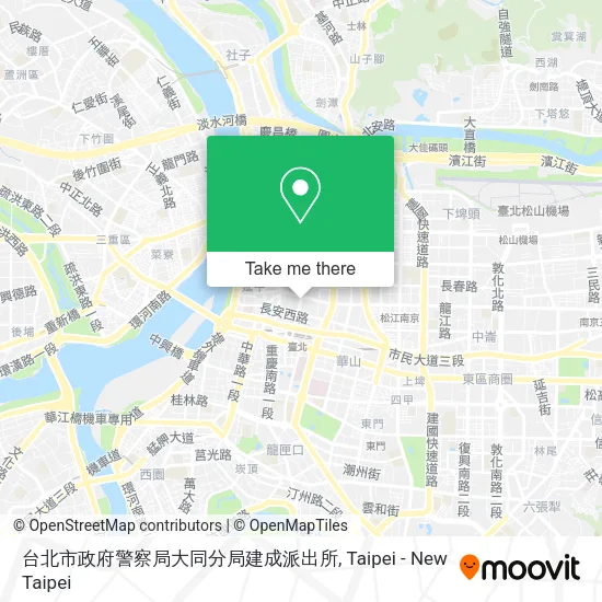 台北市政府警察局大同分局建成派出所地圖