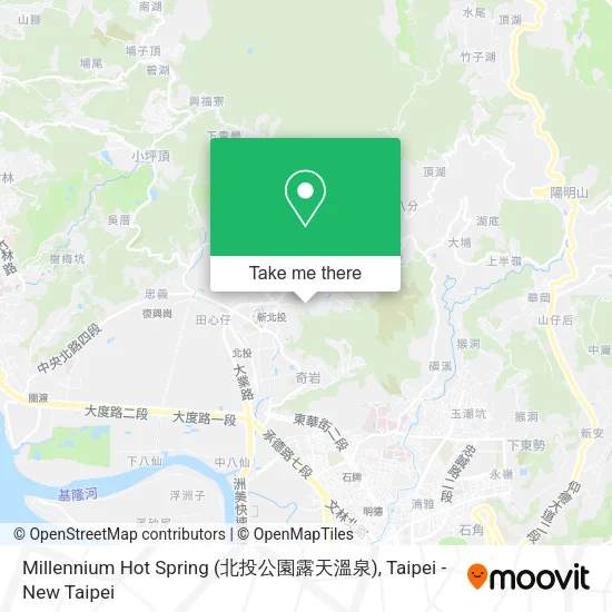 Millennium Hot Spring (北投公園露天溫泉) map