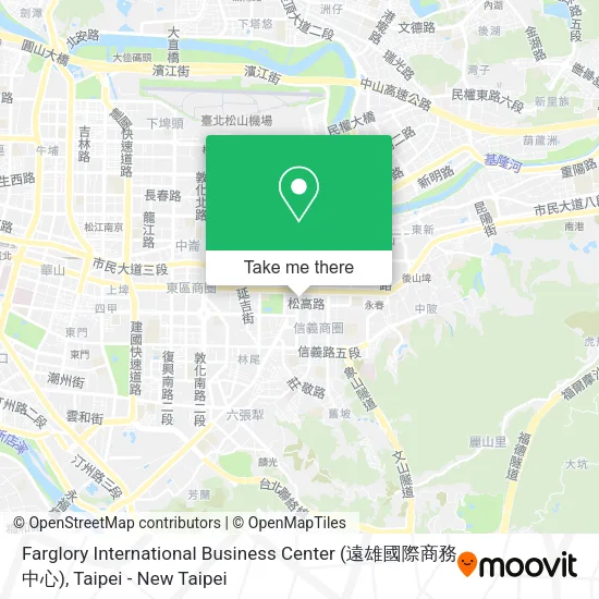 Farglory International Business Center (遠雄國際商務中心)地圖