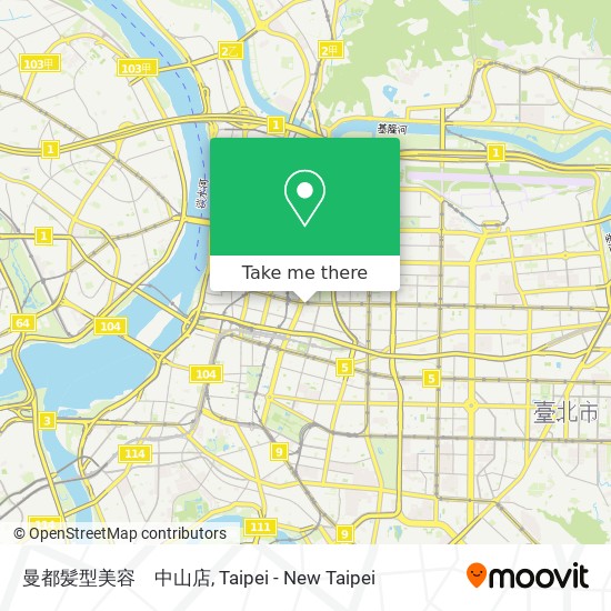 曼都髪型美容　中山店 map