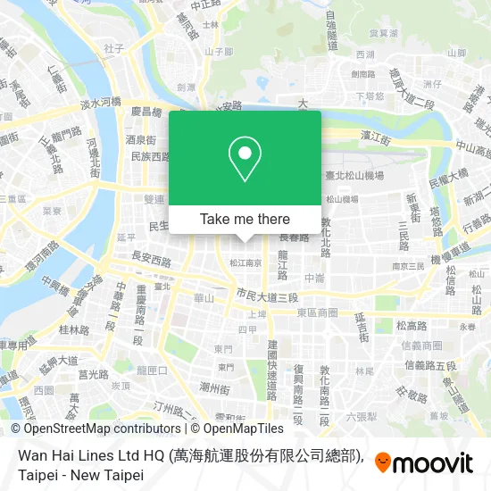 Wan Hai Lines Ltd HQ (萬海航運股份有限公司總部)地圖