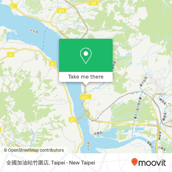 全國加油站竹圍店 map
