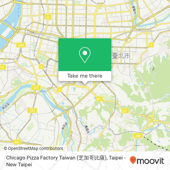 Chicago Pizza Factory Taiwan (芝加哥比薩) map