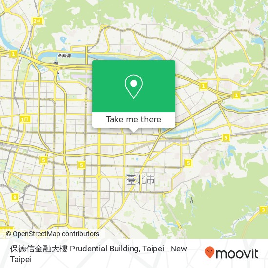 保德信金融大樓 Prudential Building map