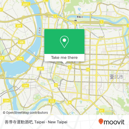 善導寺運動酒吧 map