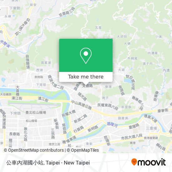 公車內湖國小站 map