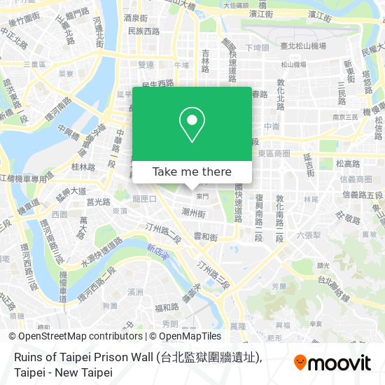 Ruins of Taipei Prison Wall (台北監獄圍牆遺址) map