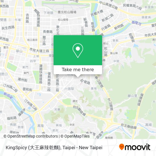 KingSpicy (大王麻辣乾麵)地圖