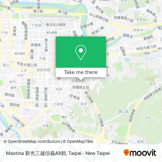 Mastina 新光三越信義A8館 map