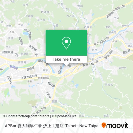APBar 義大利早午餐 汐止工建店地圖